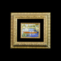 Giannocchero’s Mosaic : Dame in barca Monet 22×16Mosaico Maestro Giannocchero : Dame in barca Monet 22×16